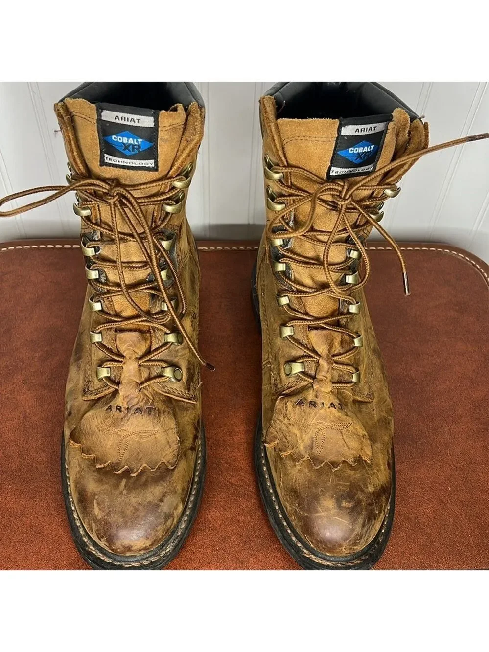 Ariat Workhog 8” Waterproof Leather Work Boots Size 10EE